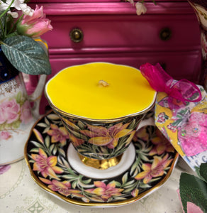 Beautiful Royal Albert Provincial Flowers ‘Prairie lily’ Tea Cup soy Candle