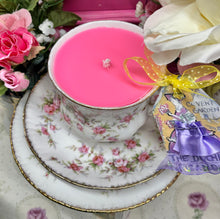 Load image into Gallery viewer, Best Selling Paragon ‘Victoriana Rose’ Teacup Soy  Cup Candle
